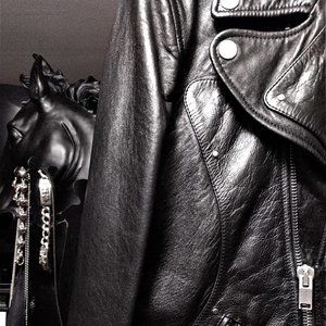 FW16 Runway Guitar Biker(The Black 1)♠♠Sz.50♠♠
